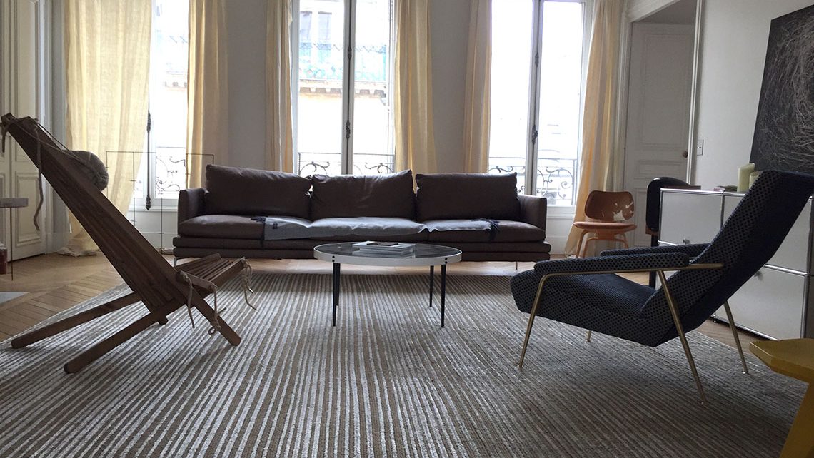 tapis Codimat rayé en laine boutique Asseyons-nous Paris